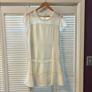 Molly Bracken White Lace Mini Dress